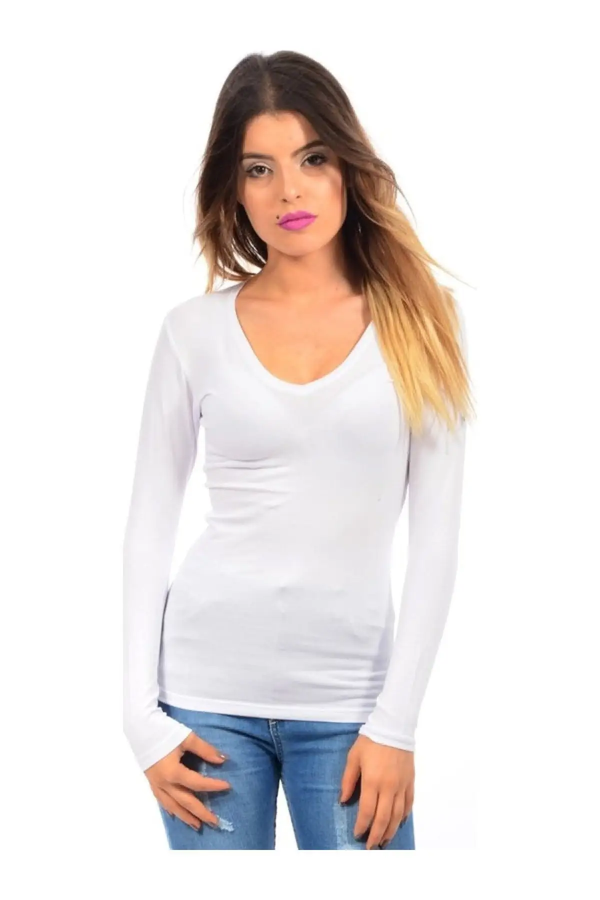 

Women's Bodysuit Open Collar Long Sleeve Tshirt White Rompers Sexy Sheath Skinny Summer Streetwear Outfits Overalls