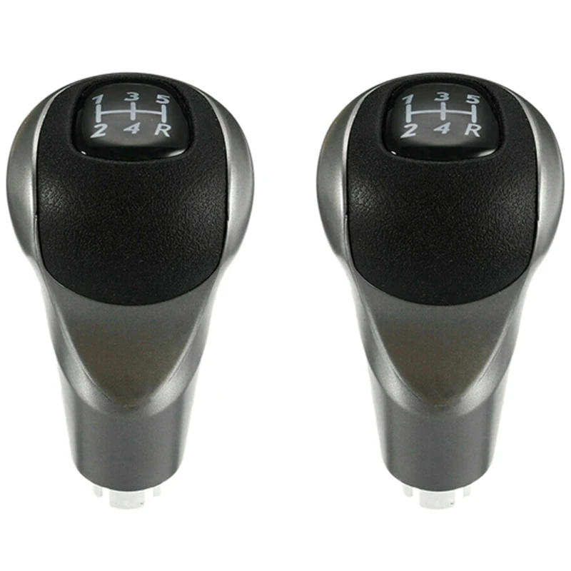

2X Shift Head, 5 Speed Gear Shift Knob Manual Shift Ball Stick For Honda Civic 2006-2011 54102-SNA-A02