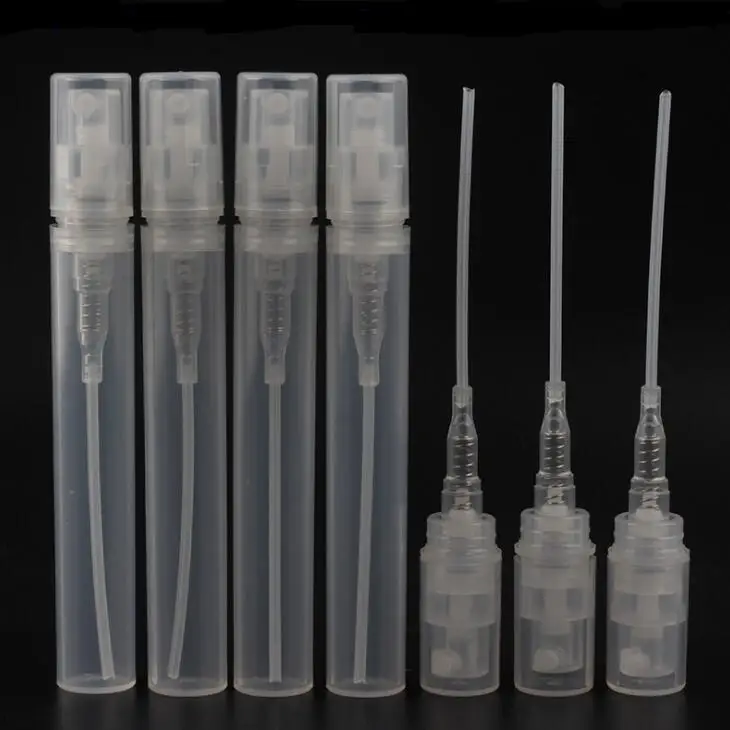 

5ml Mini Sample Perfume Plastic Bottles Empty Travel Spray Atomizer Bottles Cosmetic Packaging Containers DH8965