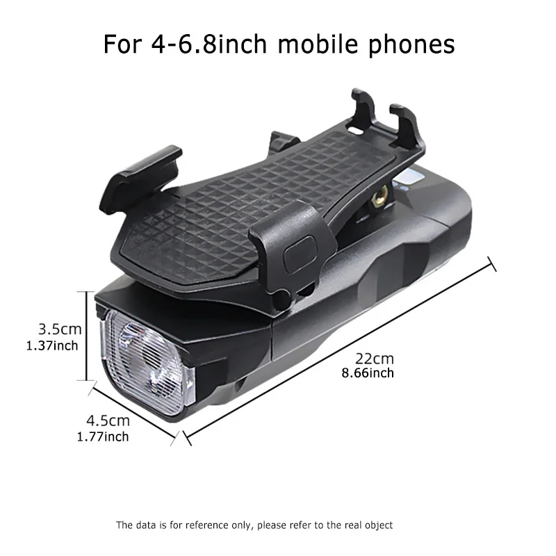 Универсальный Перезаряжаемый USB фонарик для велосипеда с подсветкой