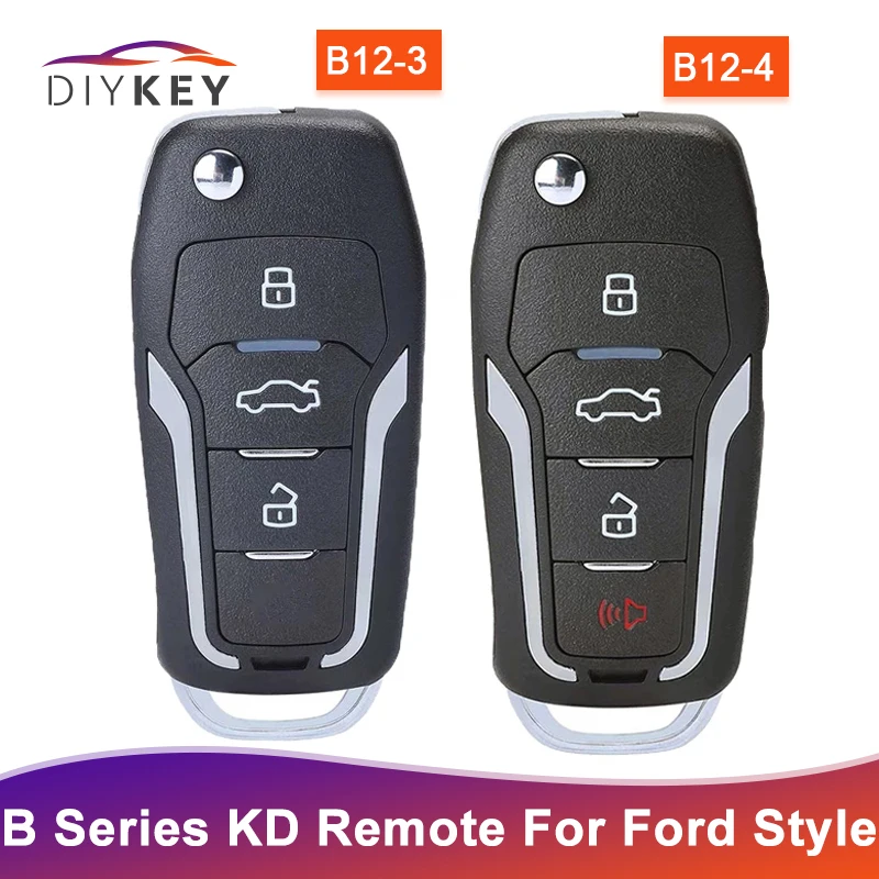 DIYKEY 3 4 кнопочный ключ сделай сам для Ford Style Universal B Series KD дистанционный