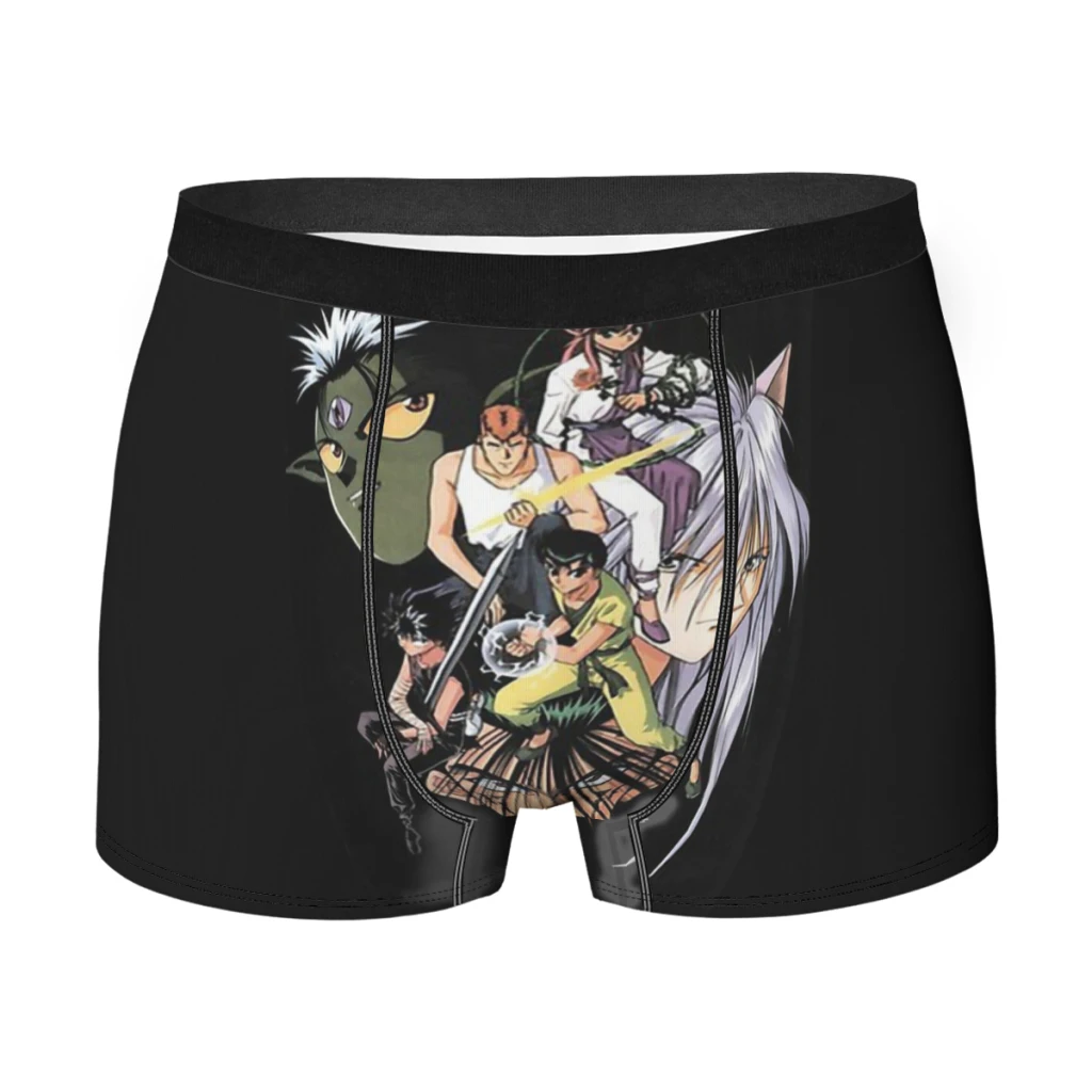 

Cool Men Boxer Briefs Underwear Yu Yu Hakusho Blood Fighting Anime Highly Breathable Top Quality Birthday Gifts