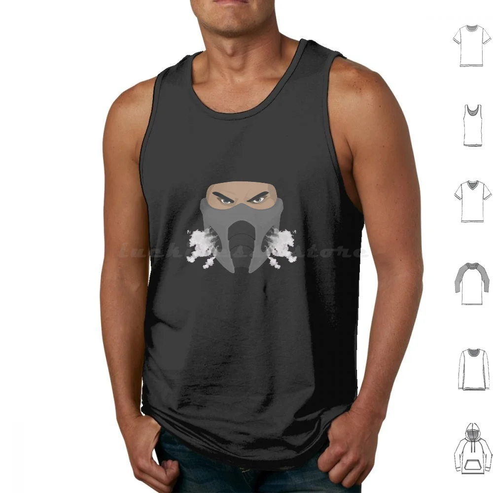 

Smoke Tank Tops Vest Sleeveless Mortal Kombat Fighting Fatality Video Game Combat
