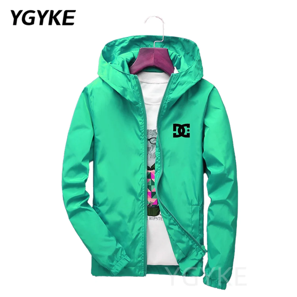 

Мужская куртка с принтом DC, свободная тонкая Солнцезащитная куртка большого размера, весна-лето 2022