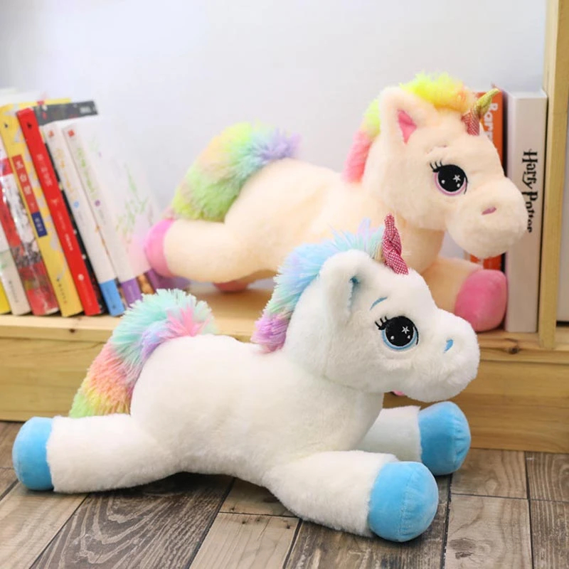 

40cm Rainbow Unicorn Plush Toys Kawaii Kids Toys Stuffed Cartoon Animal Baby Doll Children Christmas Birthday Gift plushie toy