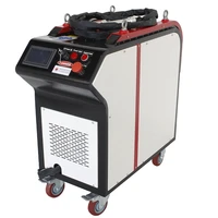 handheld industry laser cleaning metal rust oxide paint materials 100w 200w 300w 500w pulse fiber laser cleaning machine