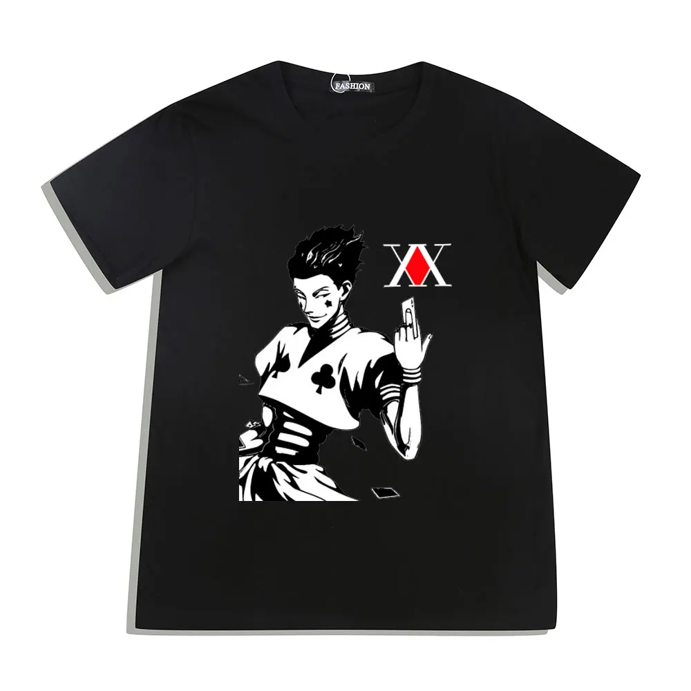 

Мужская футболка Hunter X Hunter с коротким рукавом, повседневная тенниска с рисунком аниме, «дьявольский глаз», майка, одежда