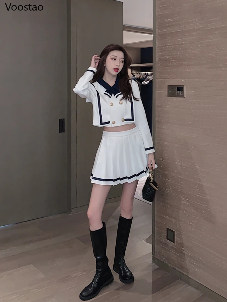 Комплект униформы в японском Корейском стиле Женский повседневный комплект из
