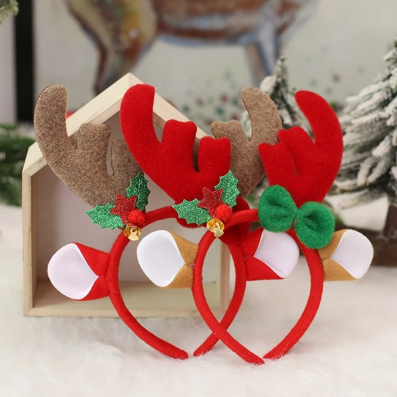 

New Christmas Antlers Decorative Headwear Girls Hair Accessories Gifts for Christmas Party