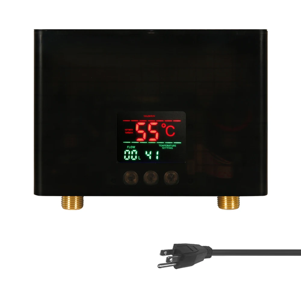 

Электрический проточный водонагреватель 3 кВт, настенный 3-уровневый водонагреватель с дистанционным управлением и регулировкой температу...