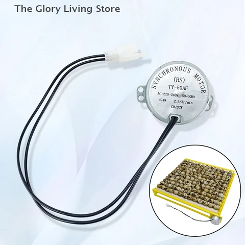 AC220V AC110V AC12V DC12V Инкубатор Turn Eggs Motor Оборудование для инкубации сельскохозяйственных животных Двигатель инкубатора
