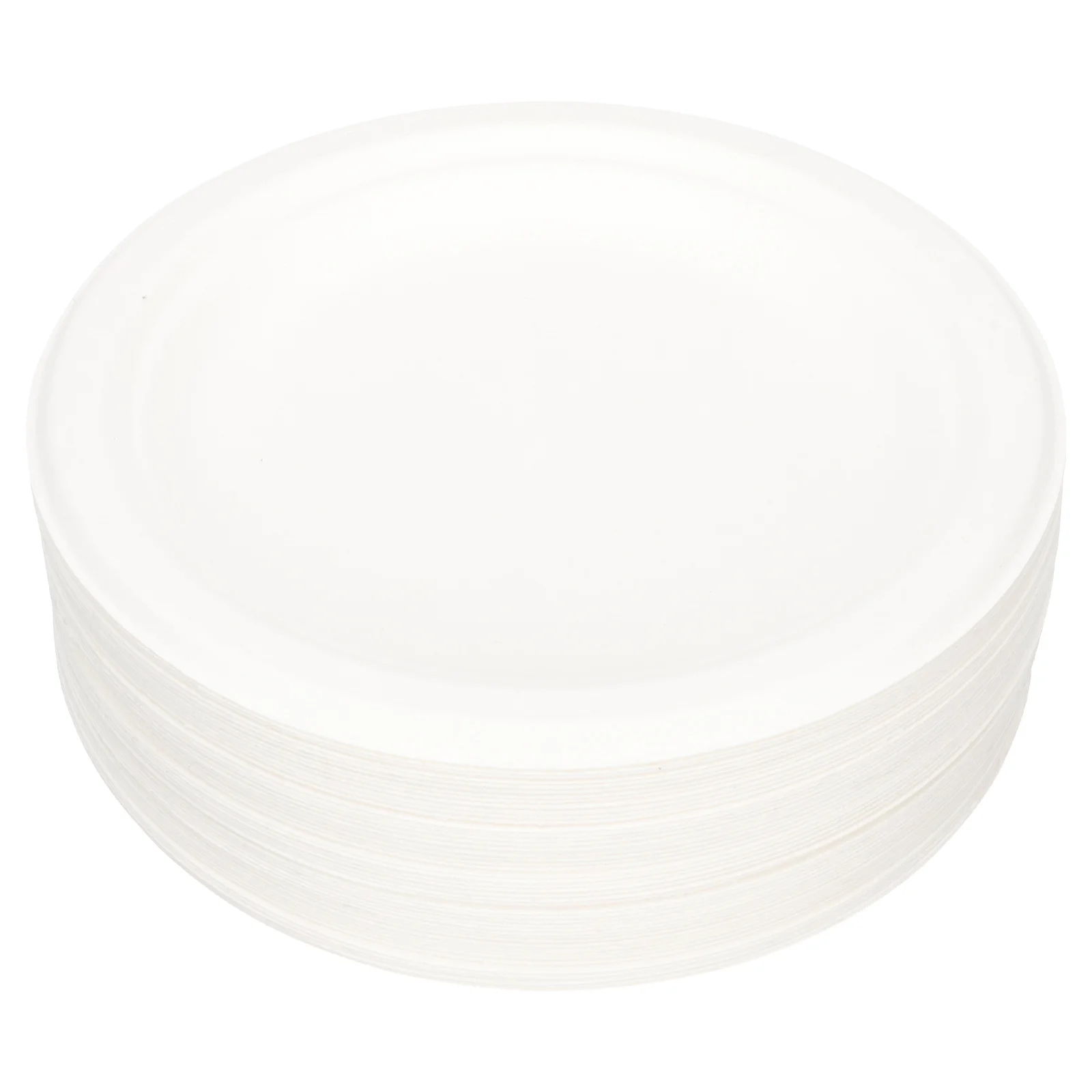 

Paper Plates Set Plate Tableware Disposable Party Dinnerwarebiodegradable Birthday Dessert Wedding Dinner Serving Cup White