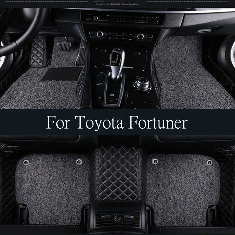 Floor Mat for Toyota Fortuner AN50 AN60 Hilux SW4 2005~2015 Foot Parts TPE Interior Liner Carpet Pad Custom Cover Rug Accessorie