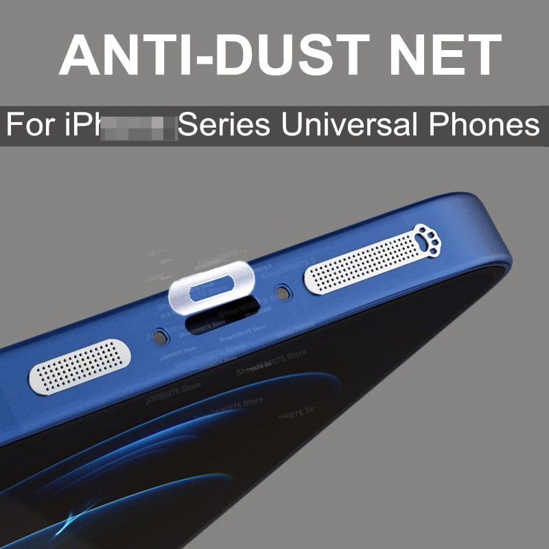 

Phone Dustproof Net Stickers Speaker Anti Dust Proof Protective Film+Charging Port Film For iPhone 13 12 11 Pro Max