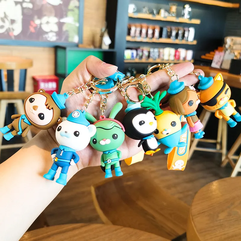 

Creative Cartoon Bear Monkey Key Chains Kawaii Penguin Keyring Keychains Jewelry Accessories Children's Holiday Gifts Women Men