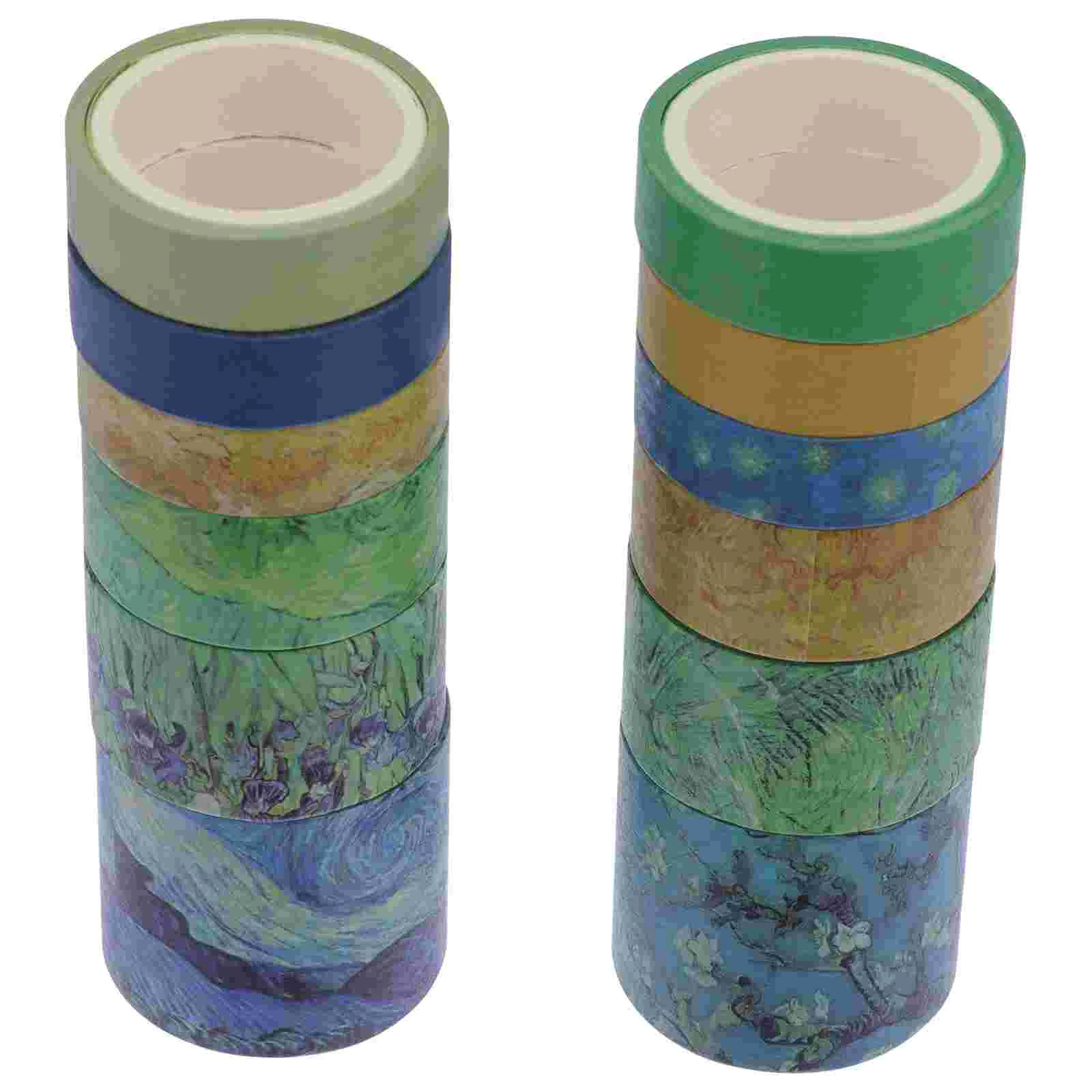 

12pcs Decorative Tape Paper Tape Set Adhesive Tape Paper Tapes Notebook Tape