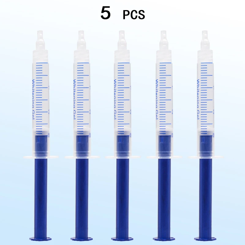 5 pcs Teeth Whitening gel Dental Equipment 44% Peroxide Bleaching clareador dental gel pens wholesale syringe gels bulk