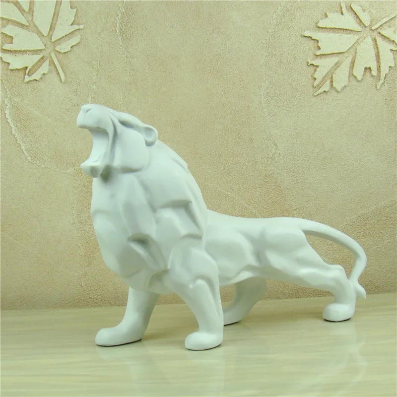 Абстрактная скульптура мышечного льва ручная работа статуя Хищника Саванна из