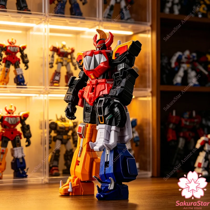 Фото В наличии: Коллекционная фигурка Bandai DX Mighty Morphin Power Rangers Daizyuzin Kyoryu Sentai Zyuranger, модель игрушки, подарок №2