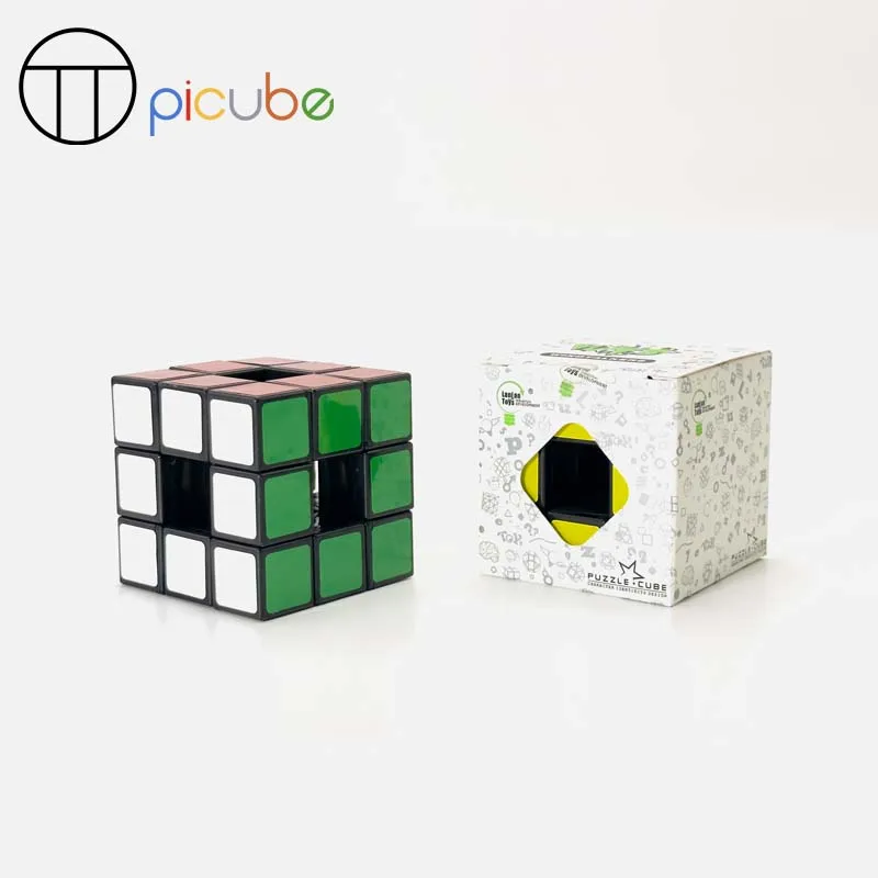 [Picube] LanLan 3x3x3 Hollow Magic Speed Cube Stickerless Professional Fidget Toys LanLan Void Cube Cubo Magico Puzzle