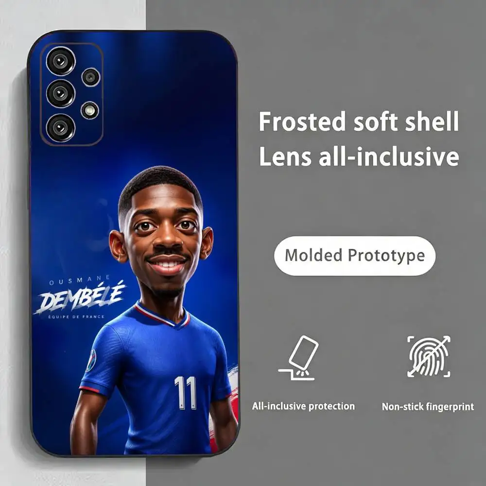 Чехол для телефона Samsung S25 с флагом Франции, Мбаппе и Дембеле, защитный чехол из ТПУ с точными вырезами и принтом (art.: 3920dbd40a35f) - 3920dbd40a35f