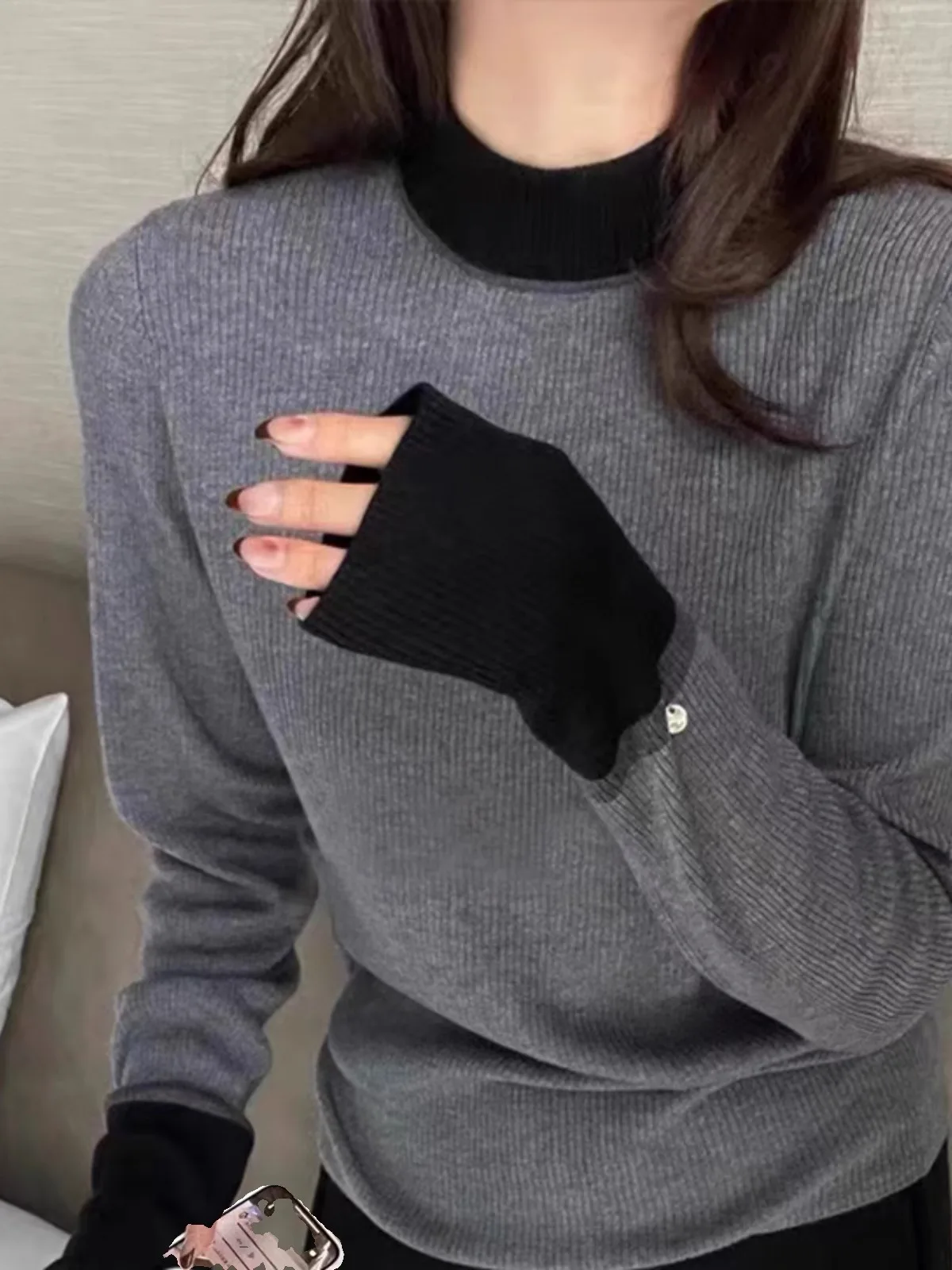 Женский шерстяной трикотаж Европейская мода Осень-зима женская маленькая