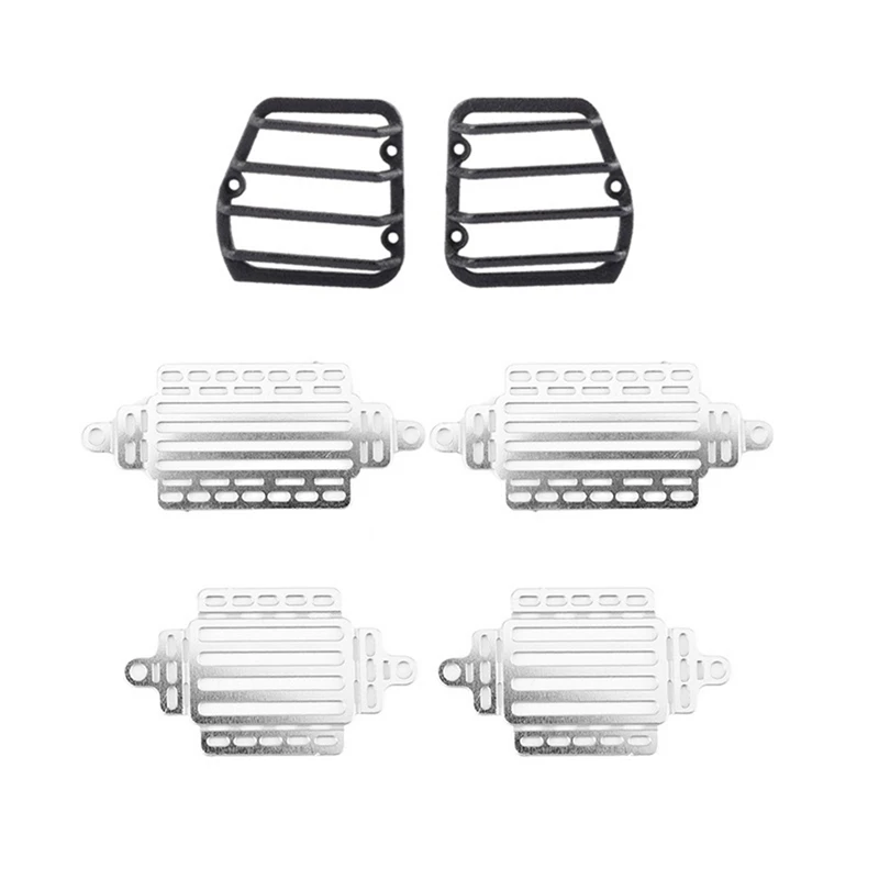 

Металлическая накладка на переднюю и заднюю фару, защита лампы, украшения для WPL D12 Mini 1/16 радиоуправляемой машинки