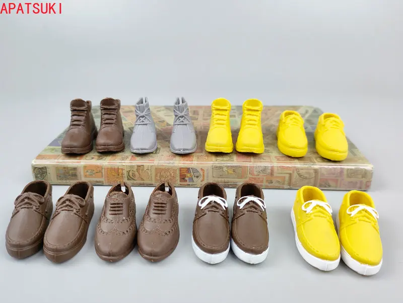 

1:6 Fashion Doll Sneakers Shoes For Ken Boy Doll Business Shoes For Barbie's Boyfriend Prince Ken Men 1/6 Dolls Accessories Toys