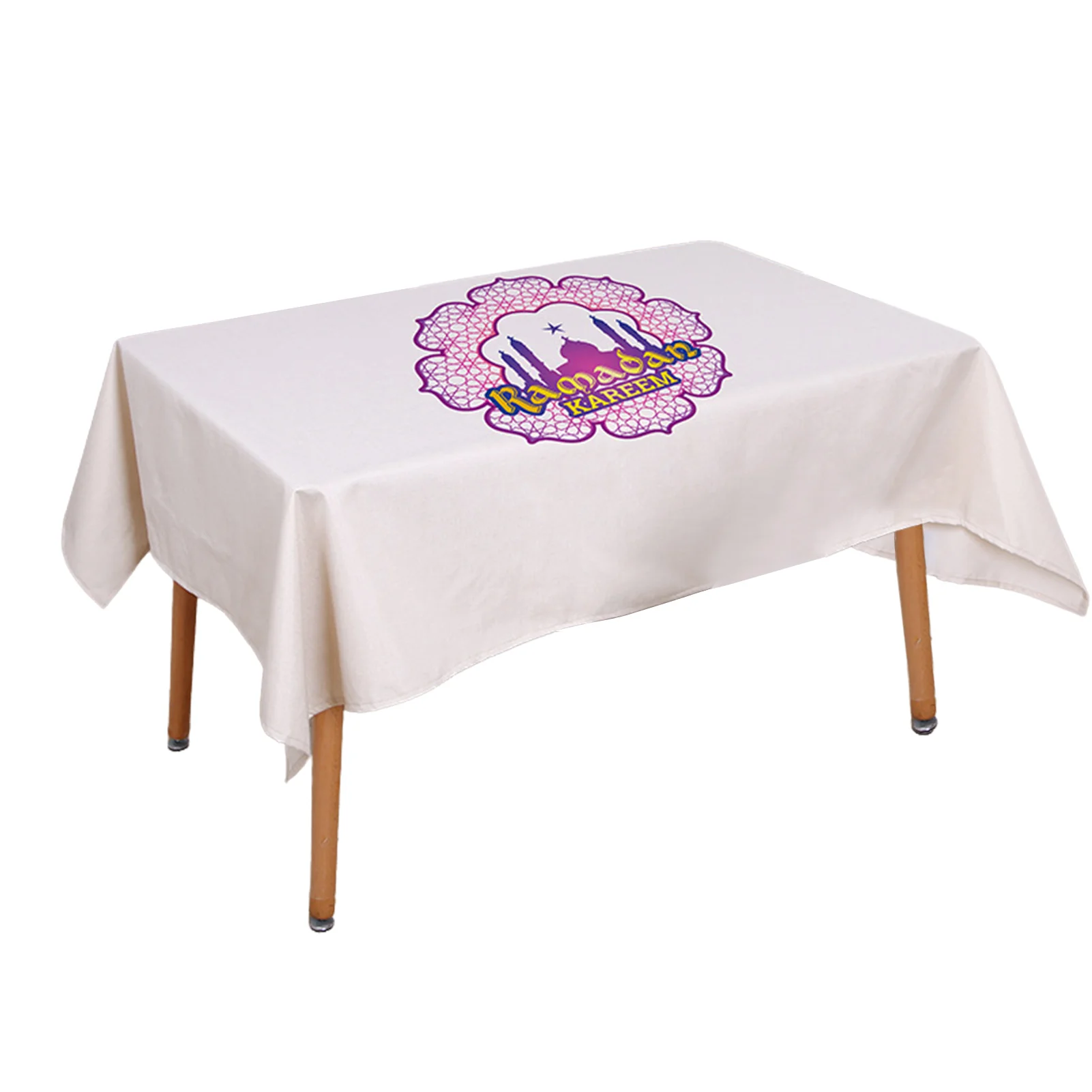 

Tablecloth Cloth Eid Mubarak Table Decoration Ramadan Decorations For Home Muslim Islamic Festival Party Decoration Al Adha Gift