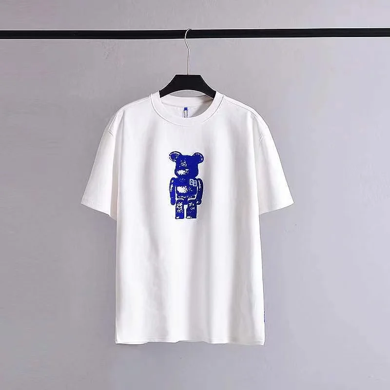 Футболка ADER с круглым вырезом и коротким рукавом для мужчин женщин универсальные