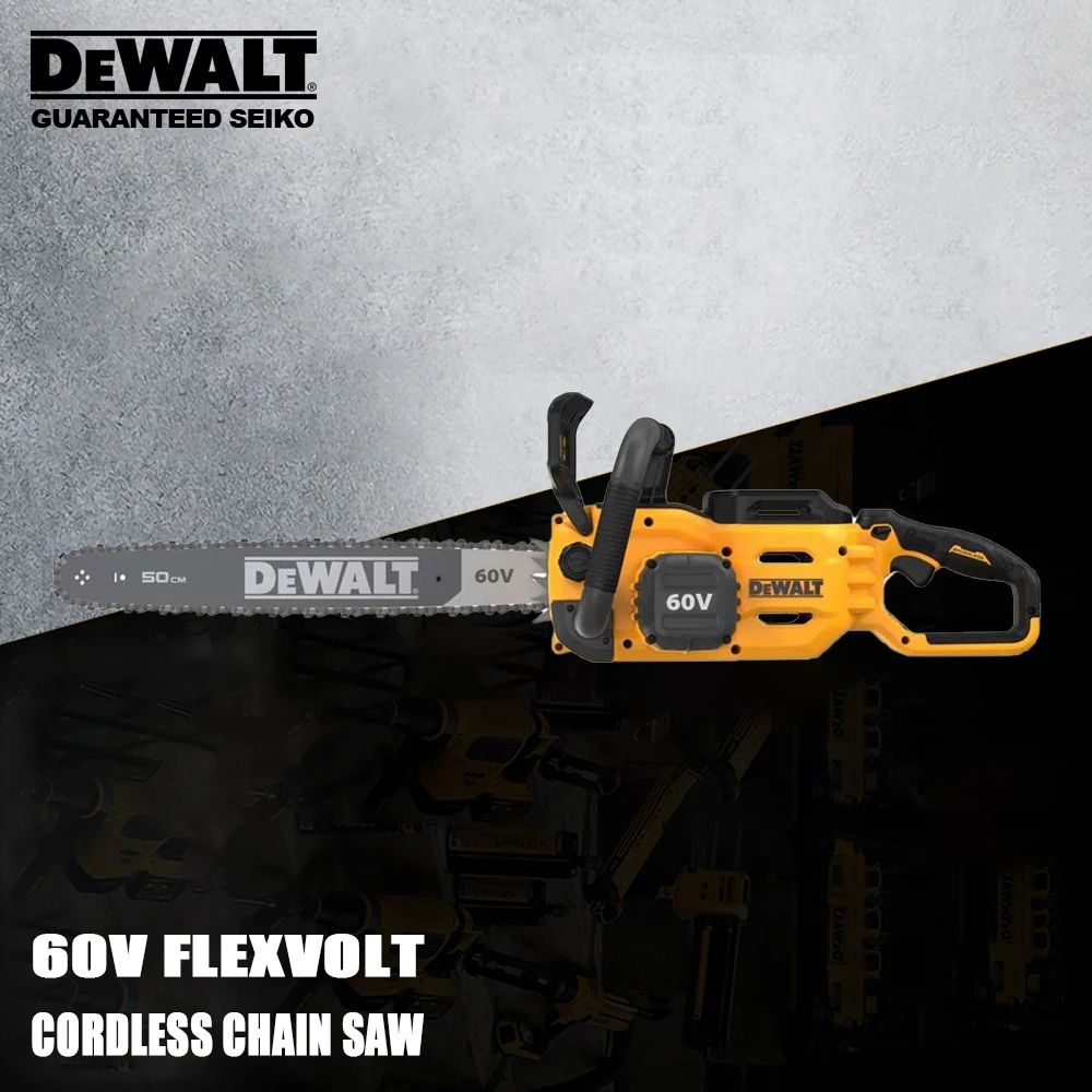 DeWALT FlexVolt 60v Cordless Chain Saw Rechargeable DCMCS575 20Inch 15m/s E-Clutch Automatic Oil Wood Cut Univeral 54v Battery