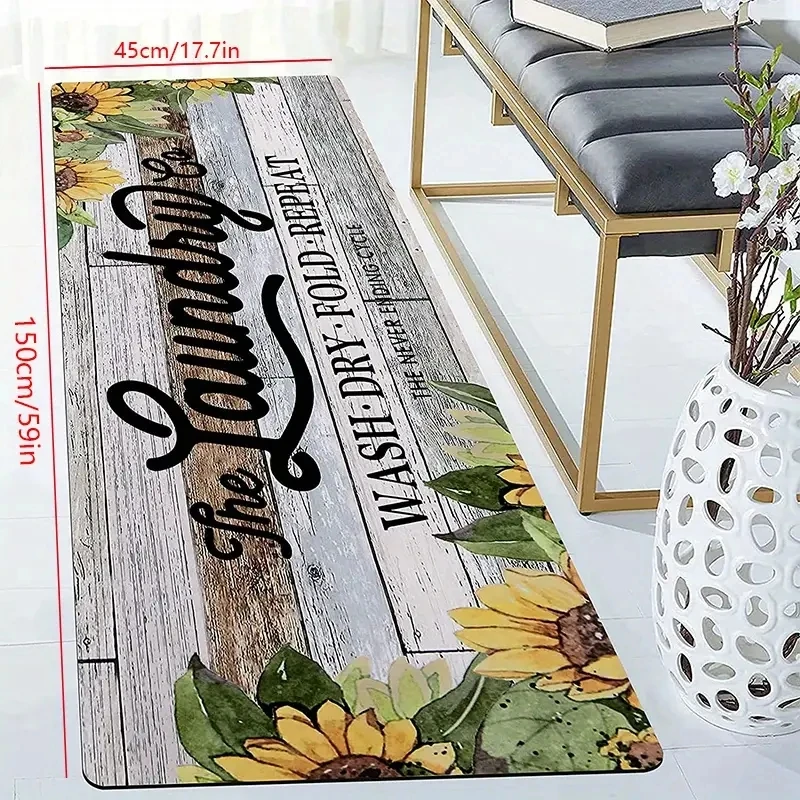 1 шт. коврик для стирки Подсолнечный резиновый прихожей нескользящий