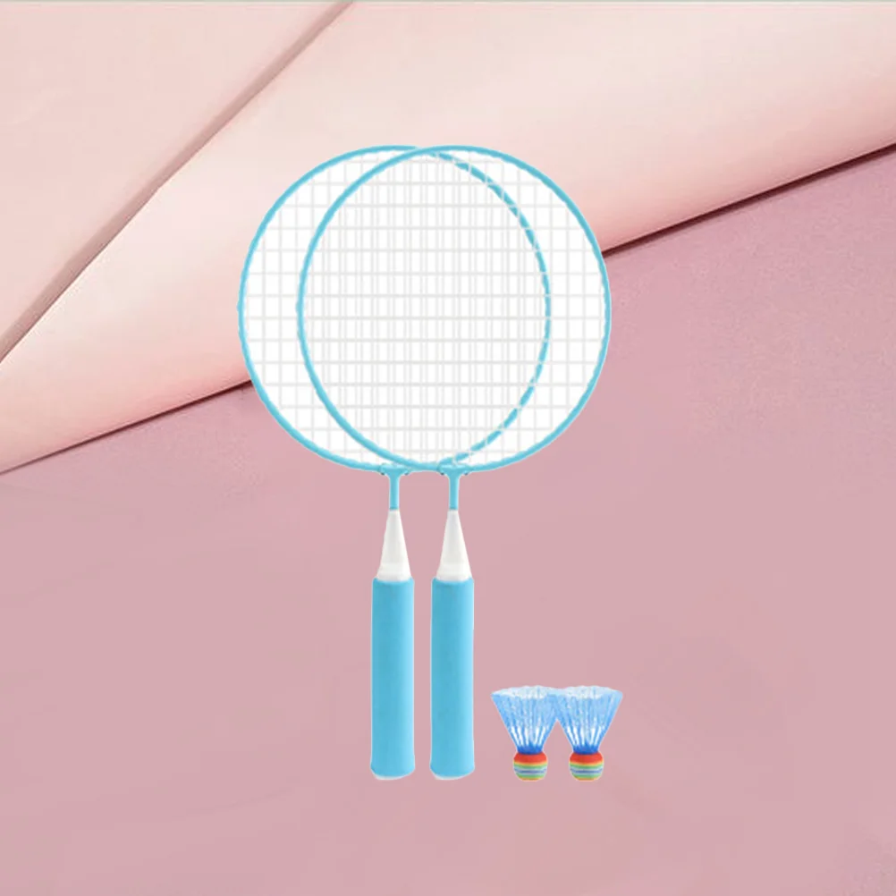 

Outdoor Set Badminton Rackets Set 2 Badminton Net Garden Badminton Set Kids Playing Toy Set