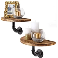 floating shelves for wall hanging set of 2 wall mounted shelves with industrial pipes solid wood shelves for bedroom