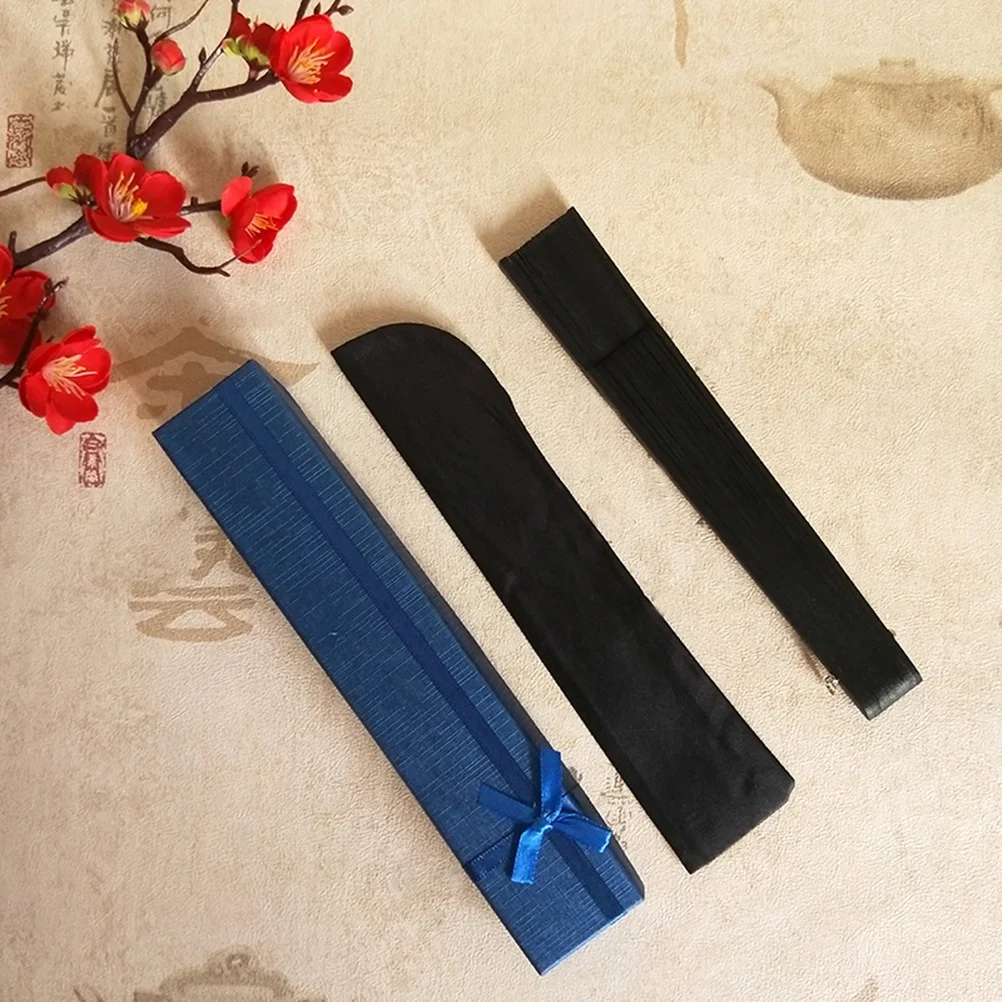 

Fan Folding Silk Handheld Hand Foldable Japanese Retrotassel Chinese Vintage Folded Fans Men Traditional Presents Day Supplies