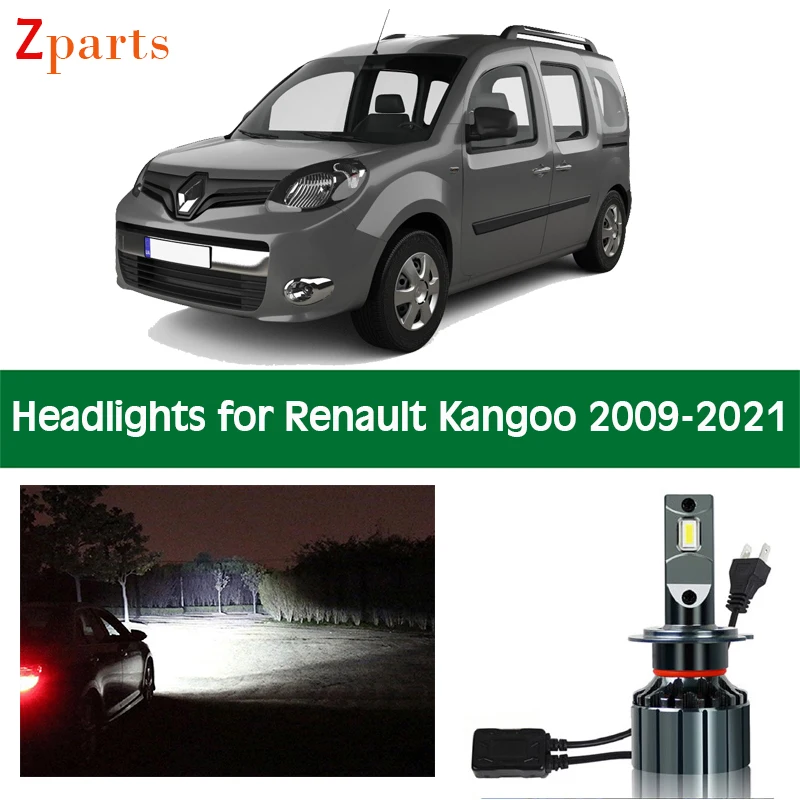 

Car Headlamp Bulbs For Renault Kangoo LED Headlight Lighting Low High Beam Canbus White Auto Lights Lamp 12V 6000K Accessories