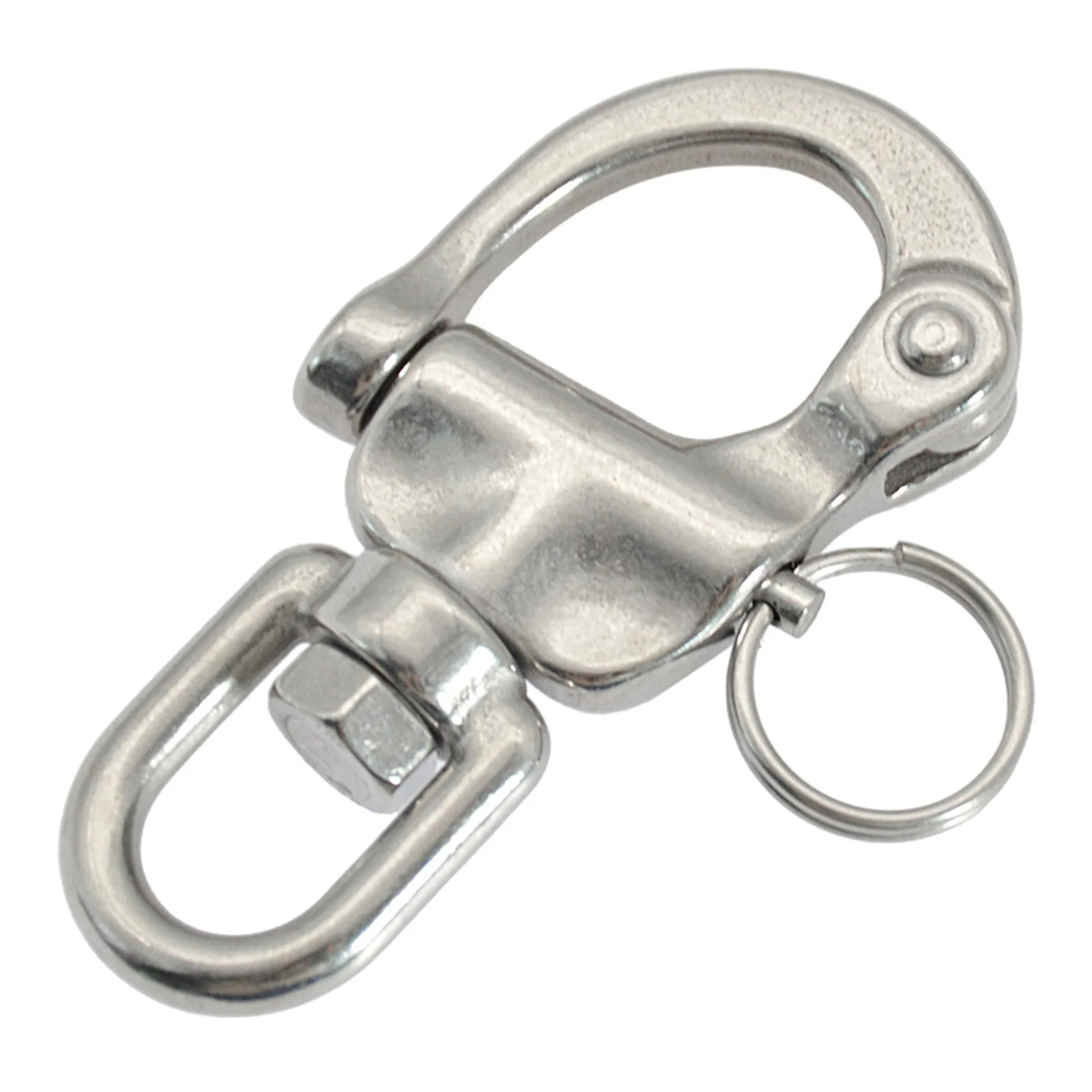 

Strong and Wear Resistant Stainless Steel Swivel Eye Snap Shackle Ideal Solution for Diving Boat Rigging Outdoor Use and More
