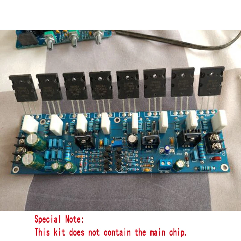 

（Without main chip）Diy Kits Upgraded Version Mono 400W Power Amplifier Board 1943 + 5200 High Power Rear Power Amplifier Board
