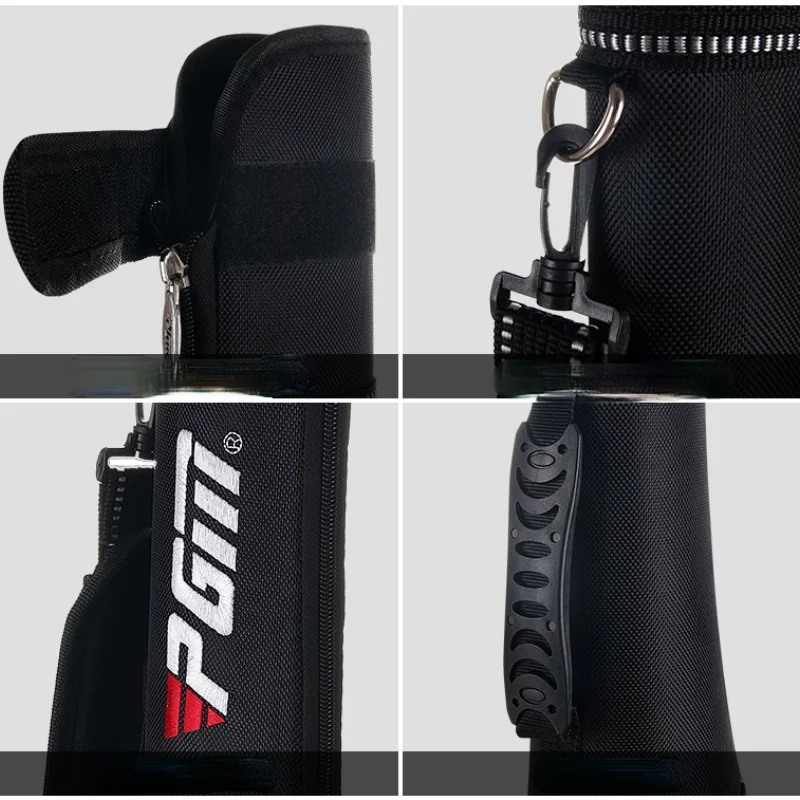 PGM Unisex Golf Gun Bag Ultra Light Hold 4-5 Clubs Golf Stand Bag Large Capacity Portable Golf Clubs Aviation Bags for Women Men