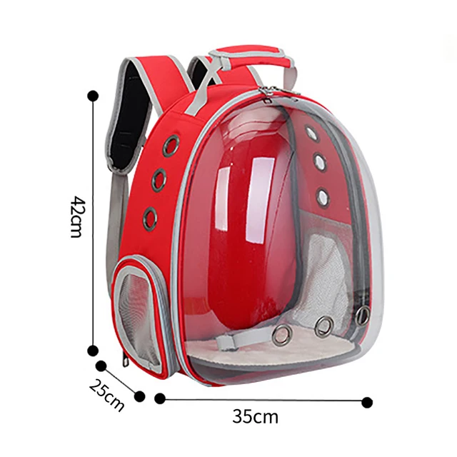 Cat Carrier Bag Outdoor Pet Shoulder bag Carriers Backpack Breathable Portable Travel Transparent Bag For Small Dogs Cats 2