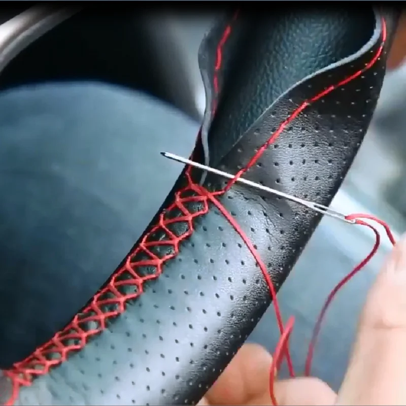 

Оплетка для рукоделия, дышащие противоскользящие иглы и нитки, мягкая ультратонкая волокнистая кожа диаметром 38 см