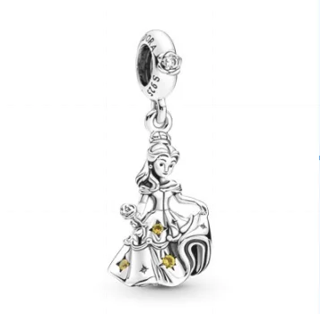Подвеска-Браслет Красавица и Чудовище из серебра 925 пробы |