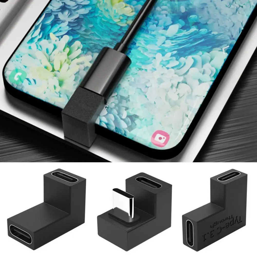 Фото USB 3.1 Type-C Конвертер Plug Play Elbow Full Function U-образный Адаптер для мобильного телефона Switch Game Console on USB 3.1 Type-C Конвертер Plug Play Elbow Full Function U-образный Адаптер для мобильного телефона Switch Game Console on