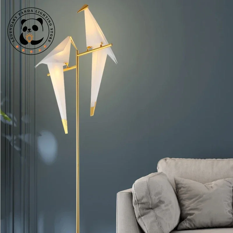 Напольные лампы в скандинавском стиле креативный светильник с абажуром виде