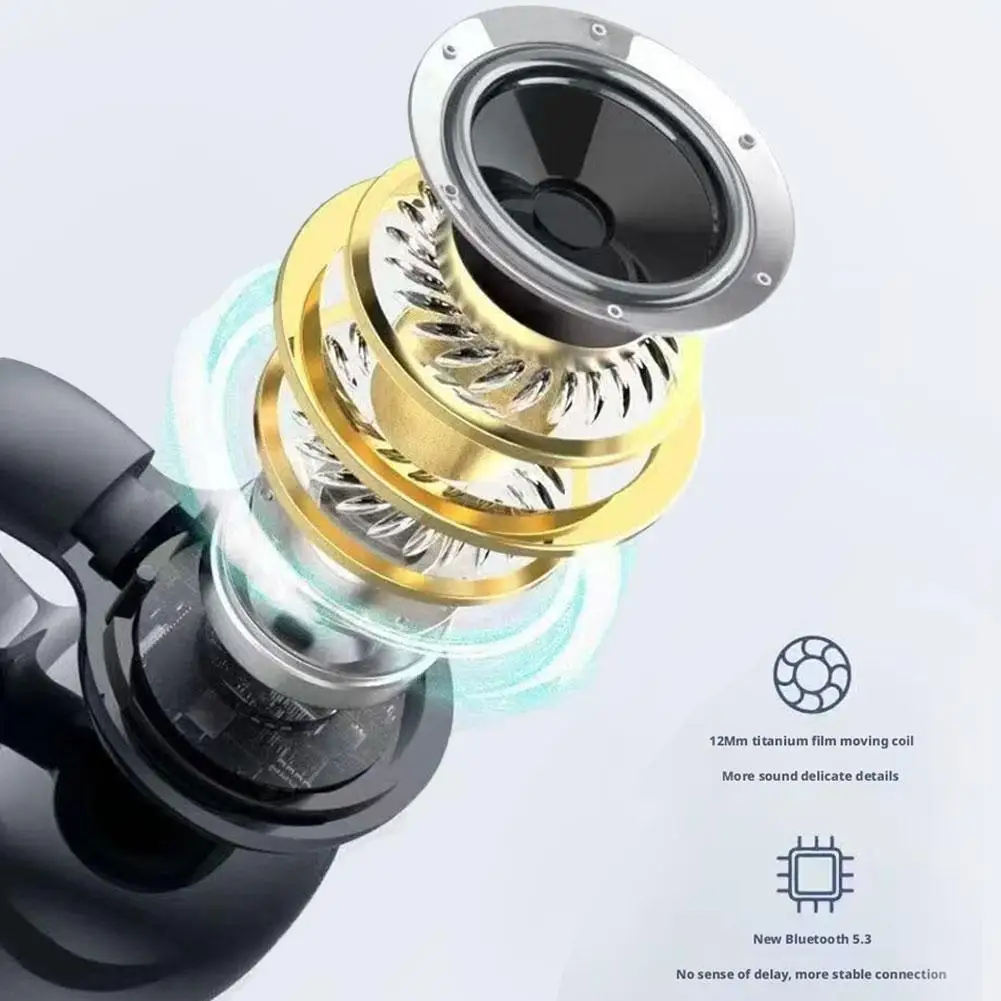 Мини-невидимые наушники, одиночные Bluetooth-наушники, клипсы с открытыми ушками, спортивные наушники-вкладыши Hands Free, Hi-Fi музыка (art.: 3920d36e166e4) - 3920d36e166e4