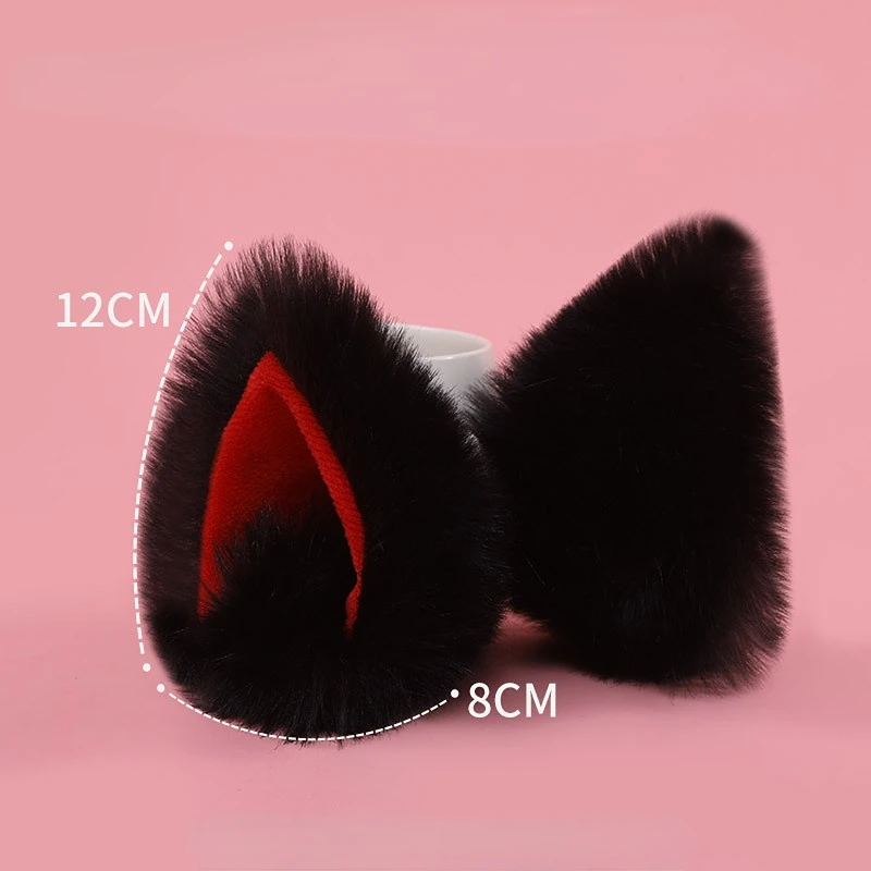 

Plush Animal Ears Hairpins Furry Fluffy Fox Cat Ears Hairpin Cosplay Hair Clips Party Performance Costume lolita Accessories Ear