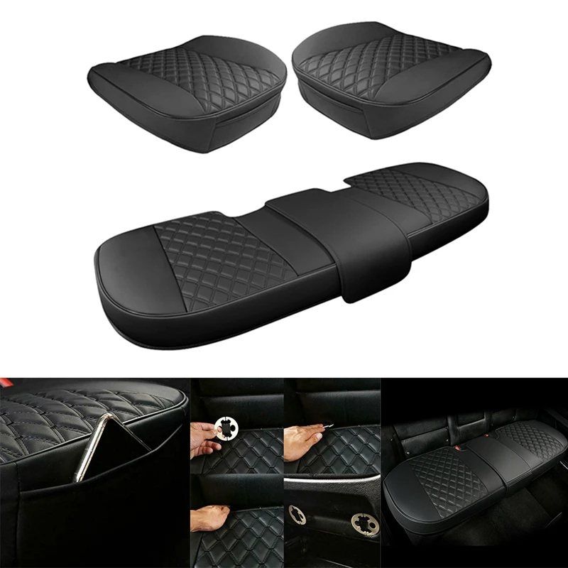 

Автомобильный чехол без спинки, четыре универсальных чехла на сиденья, защитный чехол на сиденье автомобиля для большинства автомобилей, в...