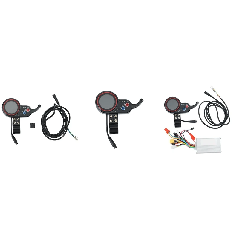 

NJAX-T Brushless Controller And LCD Acceleration Instrument For Electric Scooter 36V / 48V