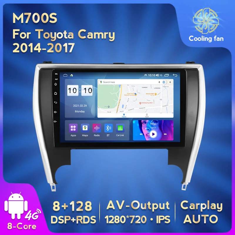 8-ядерный 8 + 128G DSP Carplay для Toyota Camry 7 XV 50 55 2014 - 2017 выпуск США автомобильное радио