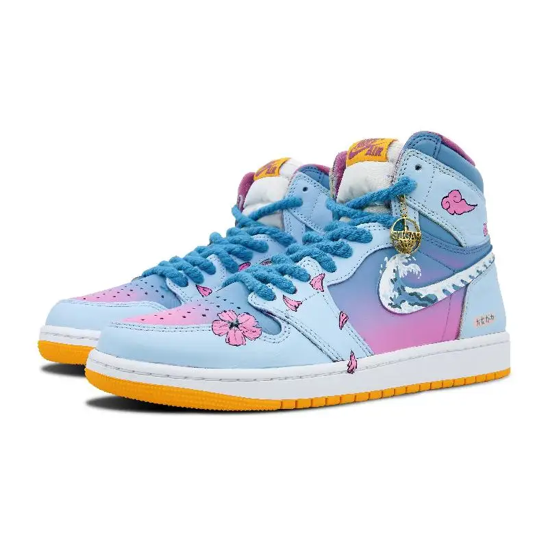 【Настроить】Винтажные баскетбольные кроссовки Jordan Air 1 Кроссовки унисекс 555088 -706